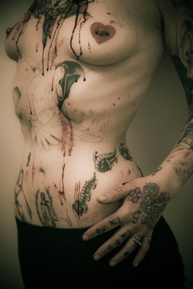 Nipple tattoos — 22