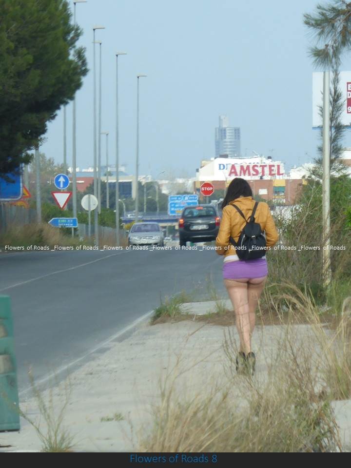 Brunette (ass)flowers of the road from Spain,Italy — 25